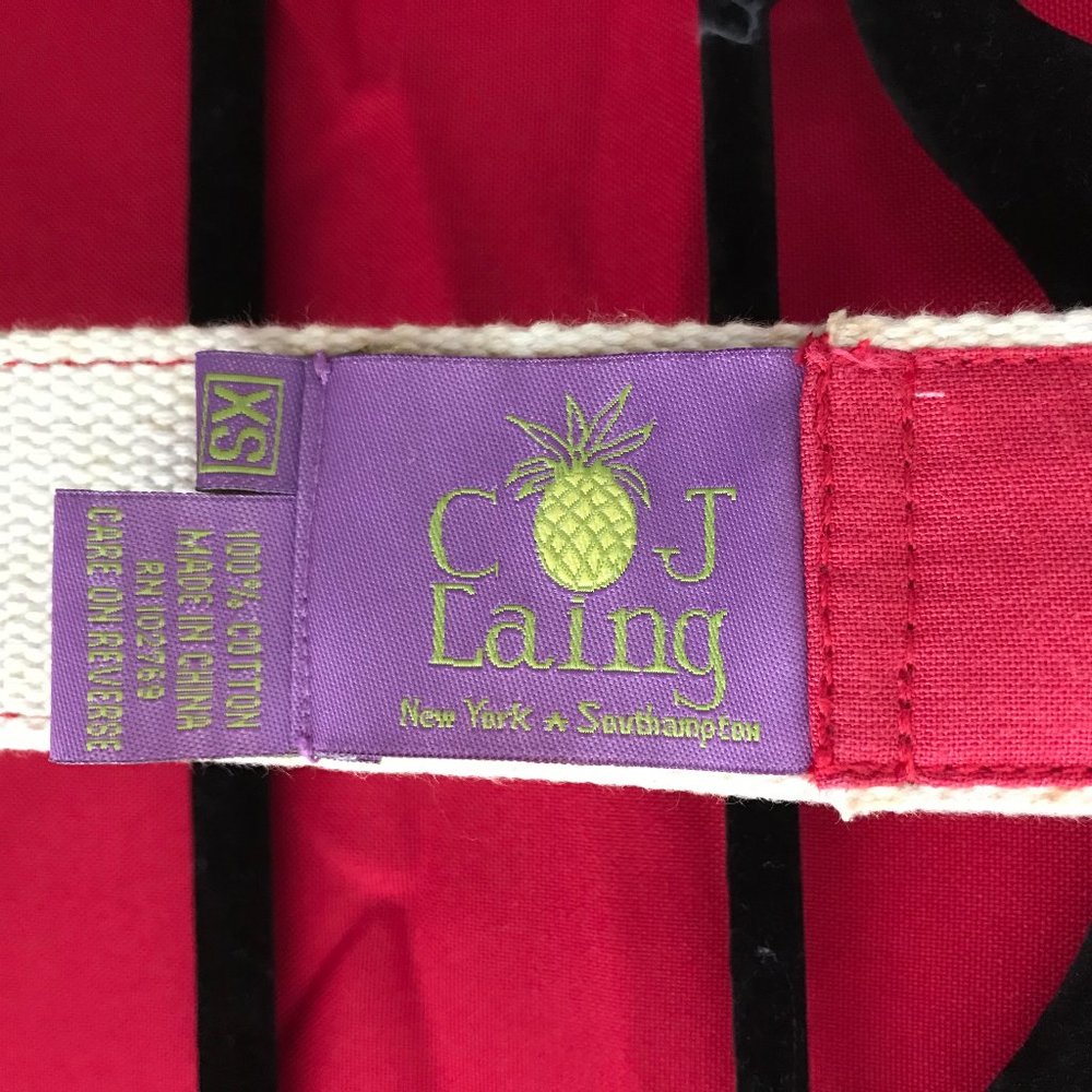 CJ Laing Red Skull & Crossbone Summer Belt